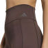 Calça Malhas Fitness adidas Opt 3 Stripes 7/8 L marrom