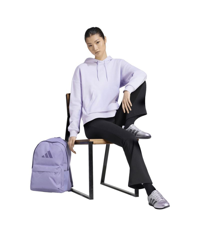 adidas Small Logo Feel Moletom Mulher Roxo/Branco