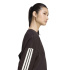 Sudadera adidas Essentials 3 Bandas Fleece Mujer Café / Marfil