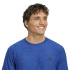 Camiseta Adidas Workout Essentials Flex Homem Fitness , Azul