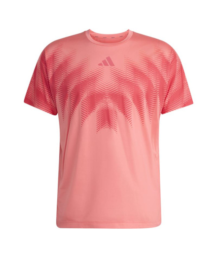 Camiseta Running Homem Adidas Adizero Aspyre rosa