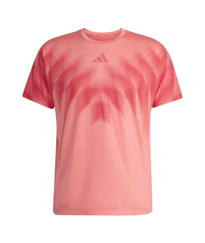 T-shirt Running Adidas Adizero Aspyre Homme rose