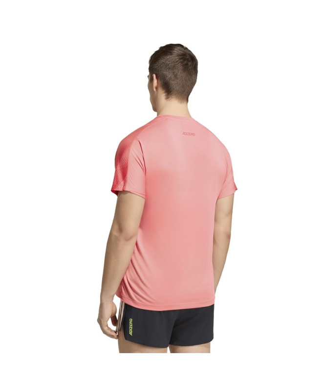 T-shirt Running Adidas Adizero Aspyre Homme rose