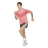 Camiseta Running Homem Adidas Adizero Aspyre rosa