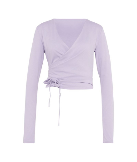 Top de Fitness Adidas 3 Stripes Studio Soft Ballet Wrap...