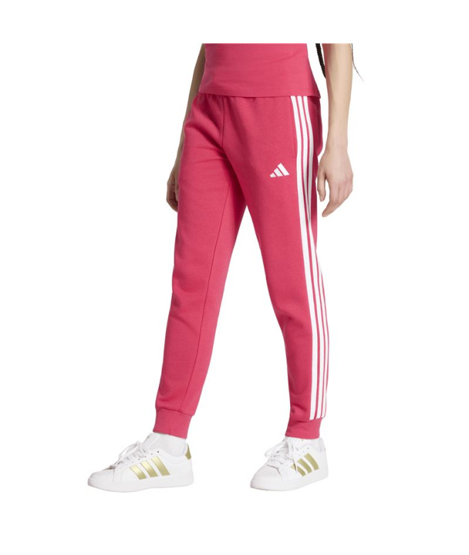 Calça adidas W 3 Stripes Fl Sl Pt Rosa