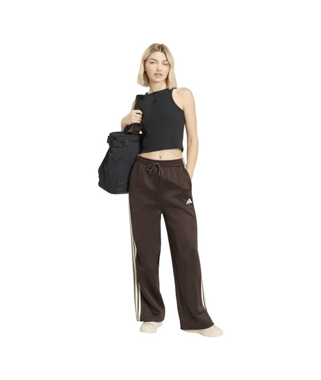 Calça Mulher adidas Stadium 3-Stripes marrom