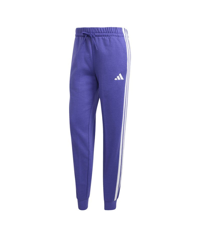 Calça adidas W 3 Stripes Fl Sl Pt roxa