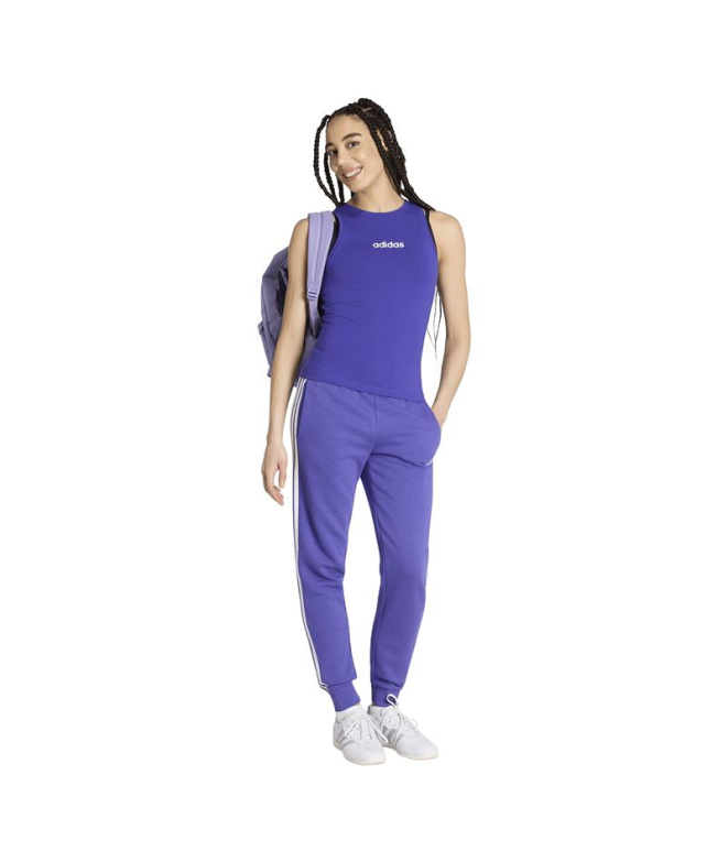 Pantalons adidas W 3 bandes Fl Sl Pt violet