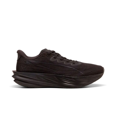 Chaussures Puma Deviate Pure Nitro Homme noir et gris foncé.