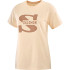 T-shirt de fitness Salomon Logotipo grande Nude