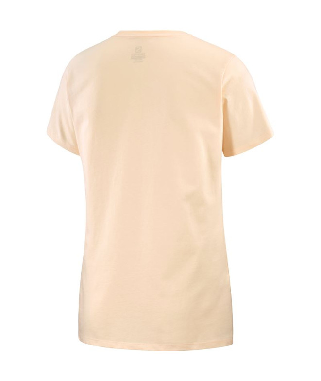 T-shirt de fitness Salomon Logotipo grande Nude