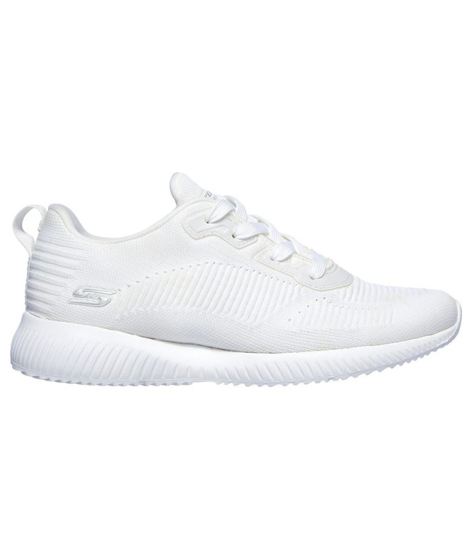 Chaussures Skechers Bobs Squad - Tough T Femme White Engineered Knit