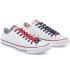 Chaussures Converse Stars & Stripes Chuck Taylor All Star Low Haut Blanc