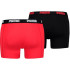 Slip Puma Basic Boxer 2P Homme Rouge