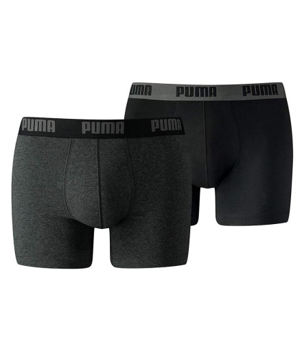 Calzoncillos Puma Basic Boxer 2P Hombre Gris Calzoncillos Puma Basic Boxer 2P Hombre Gris