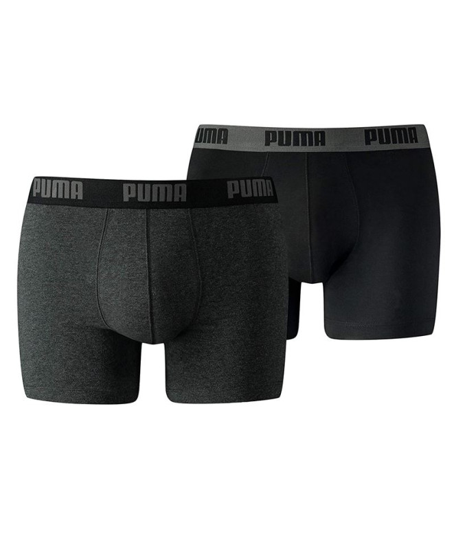 Calzoncillos Puma Basic Boxer 2P Hombre Gris