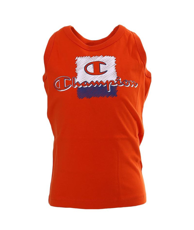 Camiseta Roupa desportiva Champion Sem mangas cor de laranja
