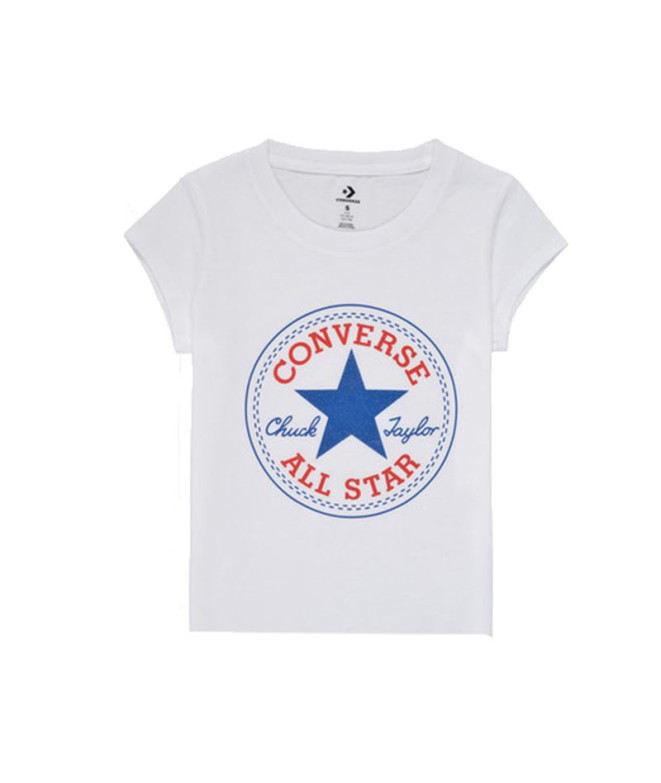 T-shirt Converse Timeless Chuck Patch Girl Branco