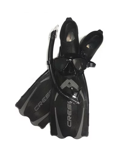 Kit de Natación Cressi Sub Kit Cressi Sub Pluma Negro