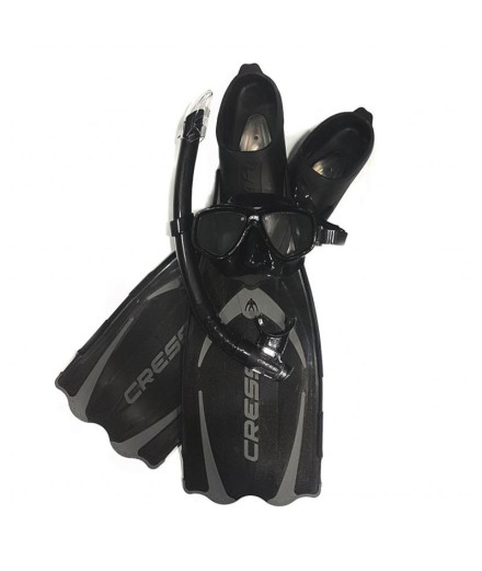 Kit de Natation Cressi Sub Kit Cressi Sub Plume Noir