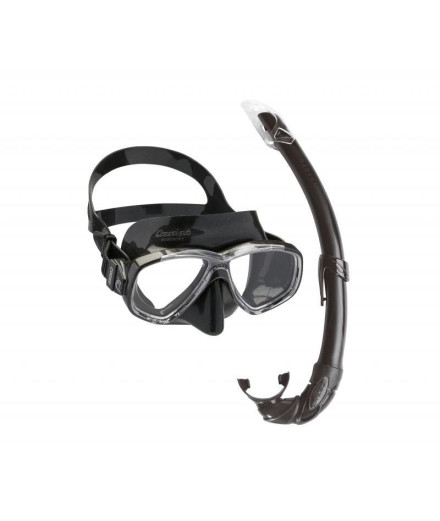 Kit de Snorkel Cressi Sub PERLA DARK-NEGRO (PERLA + MEXICO) Kit de Snorkel Cressi Sub PERLA DARK-NEGRO (PERLA + MEXICO)