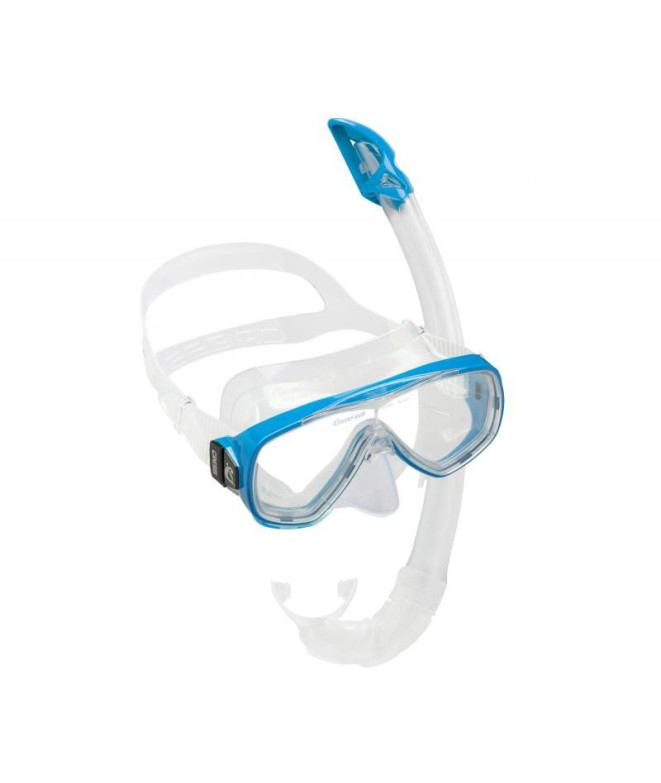 Kit Snorkel Cressi Sub de ONDA TRANSP.-AZUL (ONDA + MÉXICO)