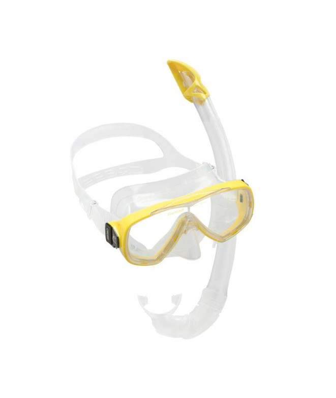 Kit Snorkel Cressi Sub de ONDA TRANSP.-AMARILLO (ONDA + MÉXICO)