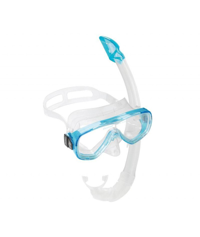 Kit Snorkel Cressi Sub de ONDA TRANSP.-AGUAMARINE (ONDA + MEXIQUE)