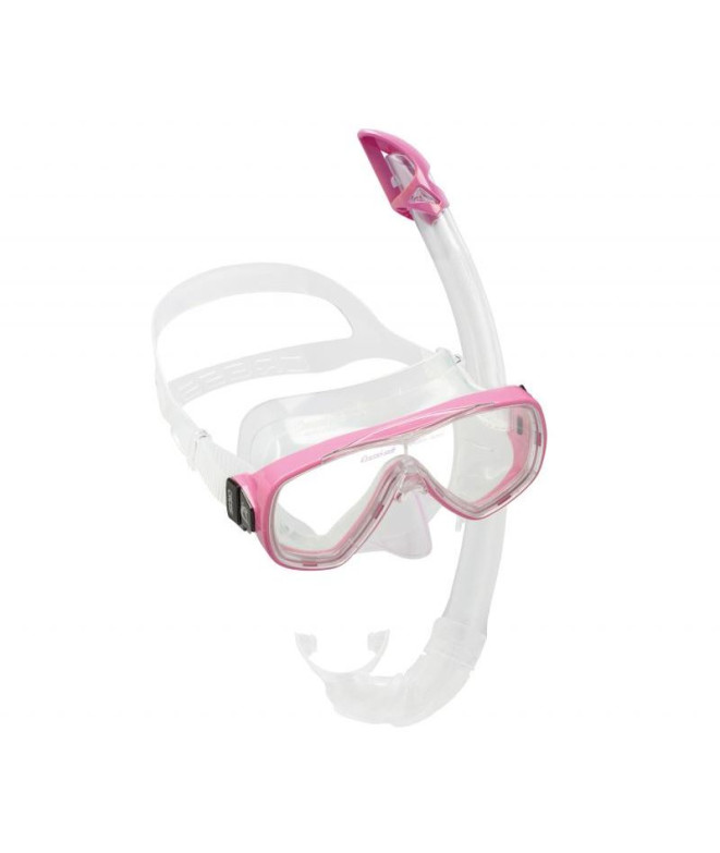 Kit Snorkel Cressi Sub de Onda Transp-Rosa