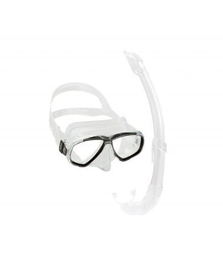 Kit de Natação Cressi Sub Perla + México Transparente Preto