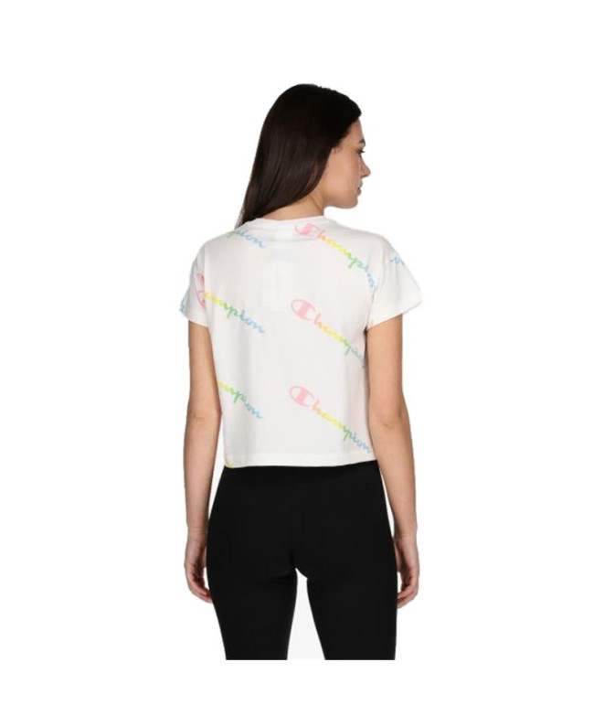 T-shirt Champion Croptop com gola redonda