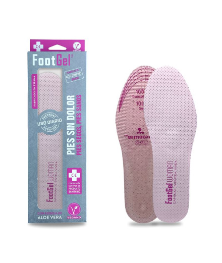 Semelles Footgel usage quotidien Aloe Vera