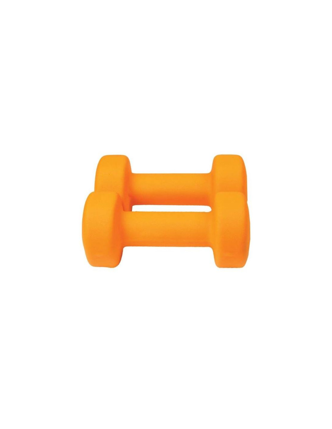 Pack dos pesas de fitness atipick 2x3 kg naranja