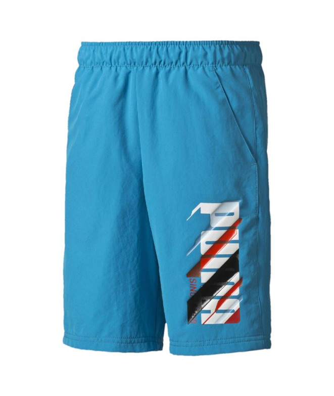 Puma Graphic Woven Trousers Blue
