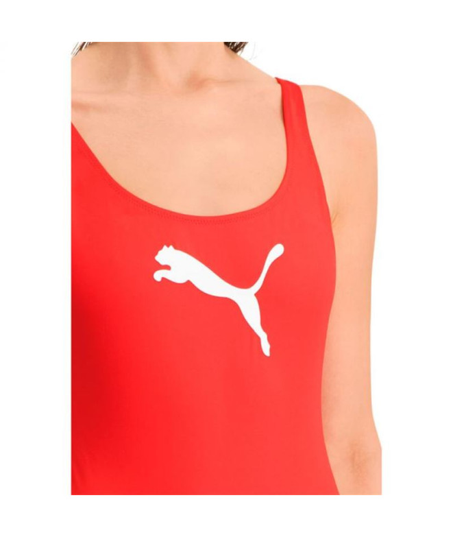 Fato de banho Puma Swim Mulher Vermelho