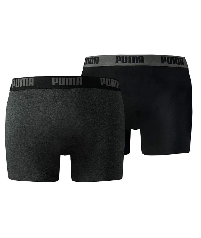 Calzoncillos Puma Basic Boxer 2P Hombre Gris
