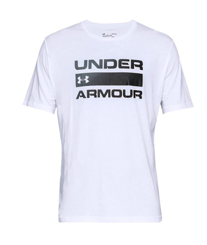 Tee-shirt Under Armour Numéro d'équipe Mot-symbole Blanc