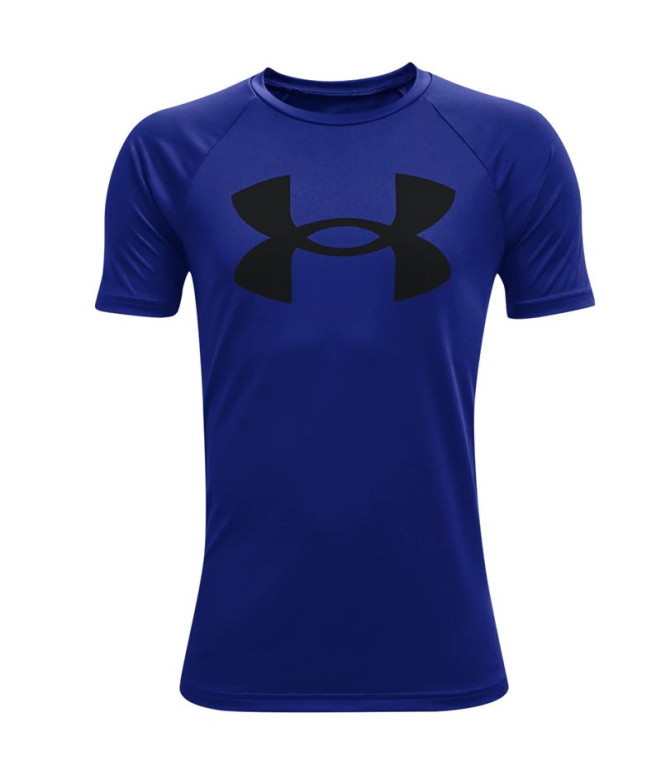Camiseta de Fitness Under Armour Tech Big Logo Ss-Blu Niño