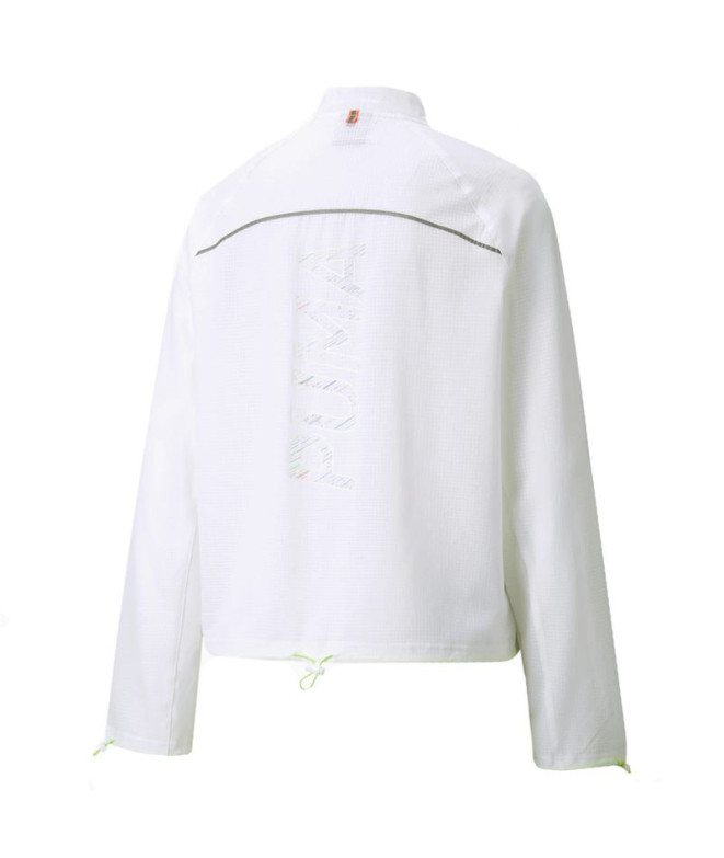 Casaco Running Puma Woven Ultra Branco