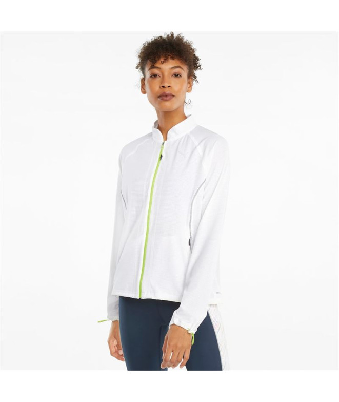 Casaco Running Puma Woven Ultra Branco