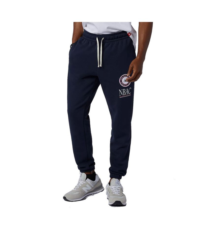 Calça New Balance Essentials Athletic Club Fleece Azul