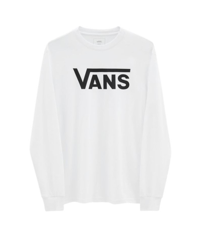 T-shirt Vans Classic MN Long Sleeve Blanc