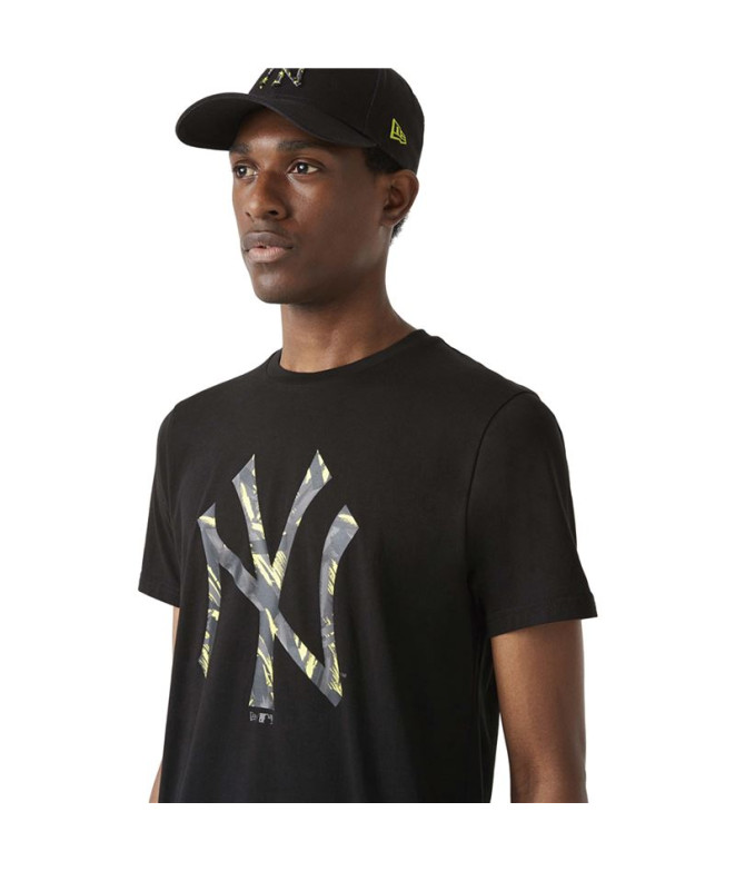 T-Shirt New Era NY Yankees MLB Camo Infill Noir