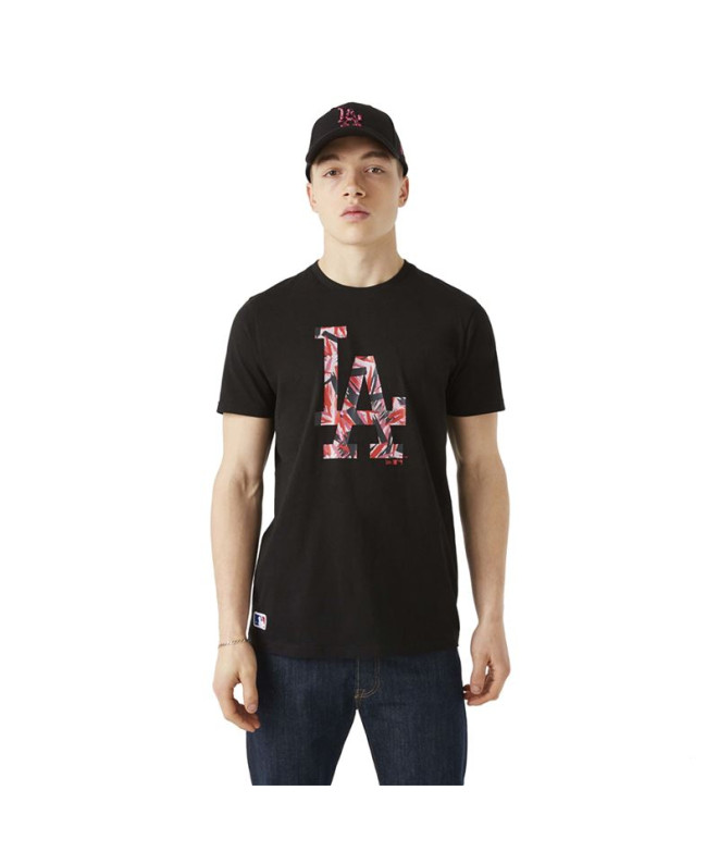 T-shirt New Era LA Dodgers MLB Camo Infill Preto