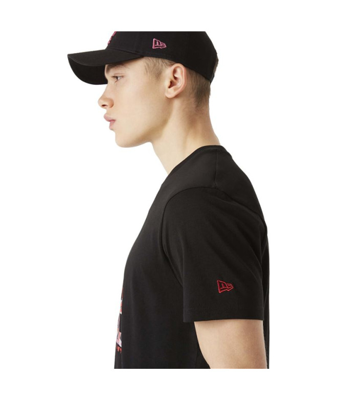 T-shirt New Era LA Dodgers MLB Camo Infill Preto