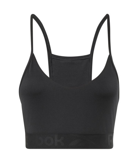 Sujetador deportivo Reebok Strappy Black