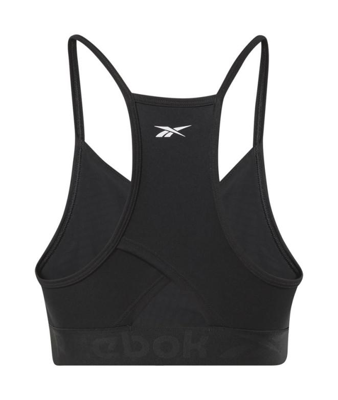 Sujetador deportivo Reebok Strappy Black