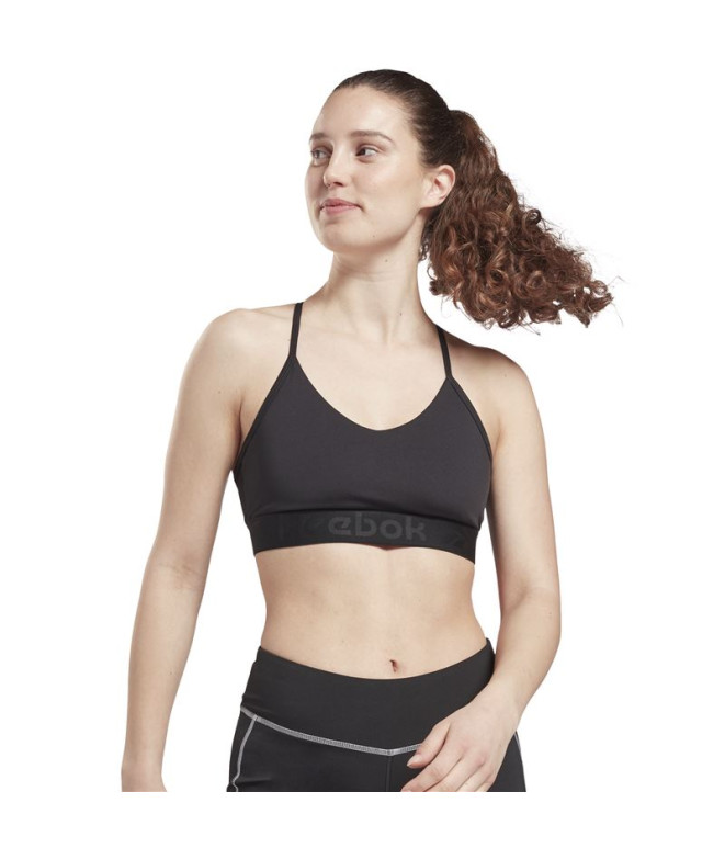 Sujetador deportivo Reebok Strappy Black