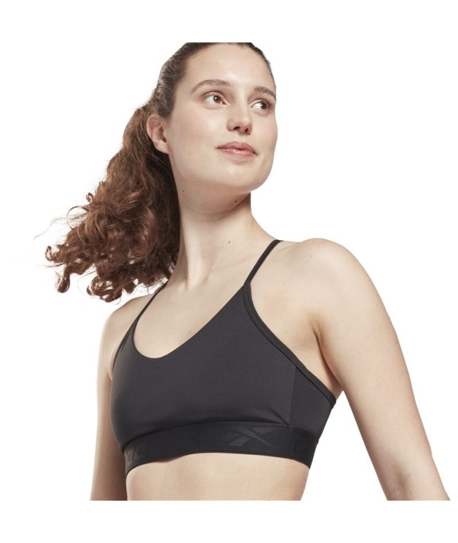 Sujetador deportivo Reebok Strappy Black